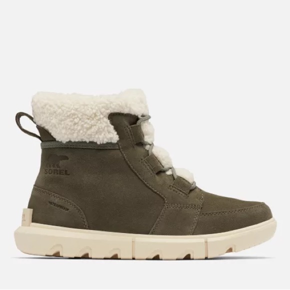 NIB Sorel EXPLORER NEXT™ CARNIVAL BOOT WP in Stone Green/Bleached Ceramic 7 1/2 - Picture 3 of 10